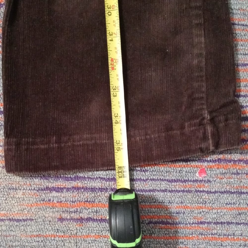 Lands' End Chocolate Corduroy Trousers - Picture 8 of 8